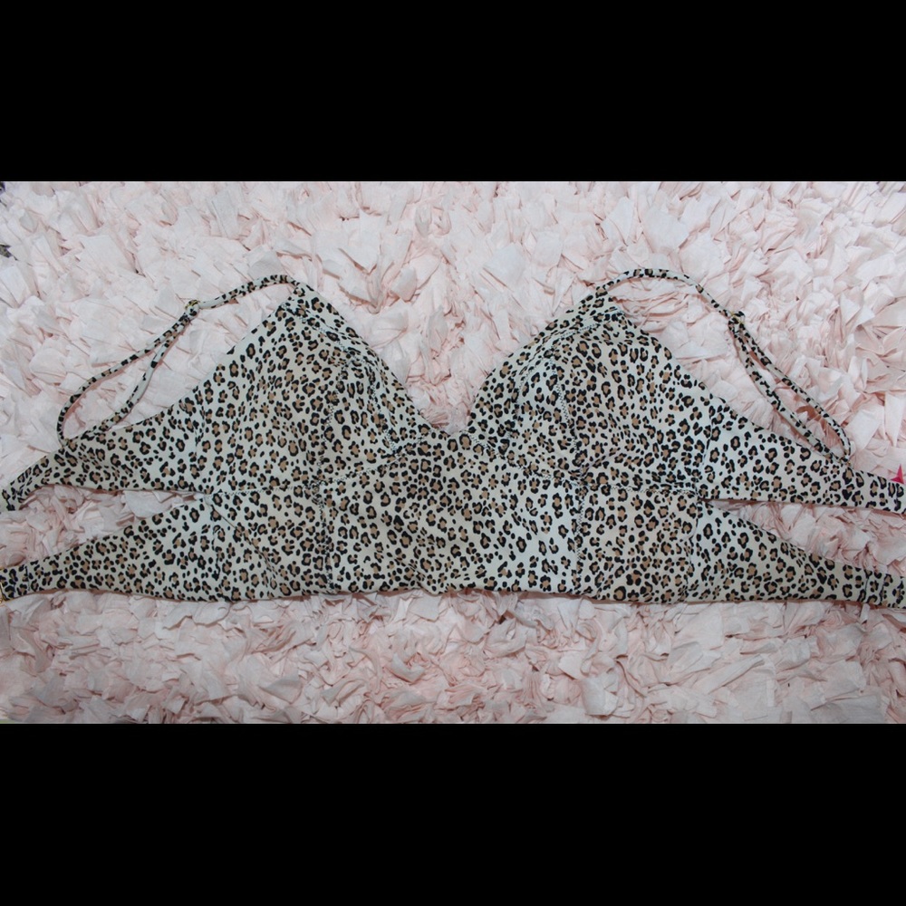 VS Leopard Bikini Top